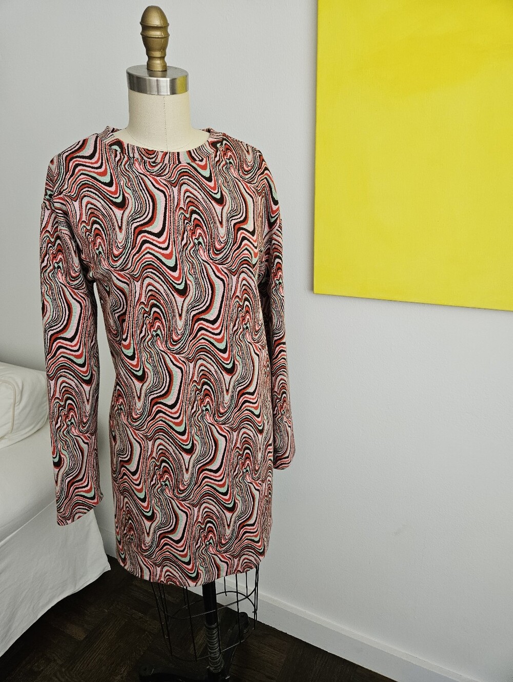 Zara Jacquard Sweater Dress. Size M